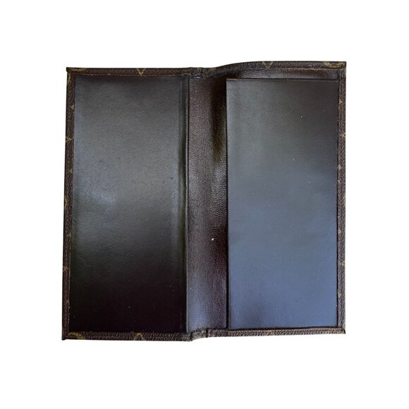 Louis Vuitton Vintage Monogram Canvas Trifold Wallet Card Holder Checkbook Cover - Picture 3 of 16